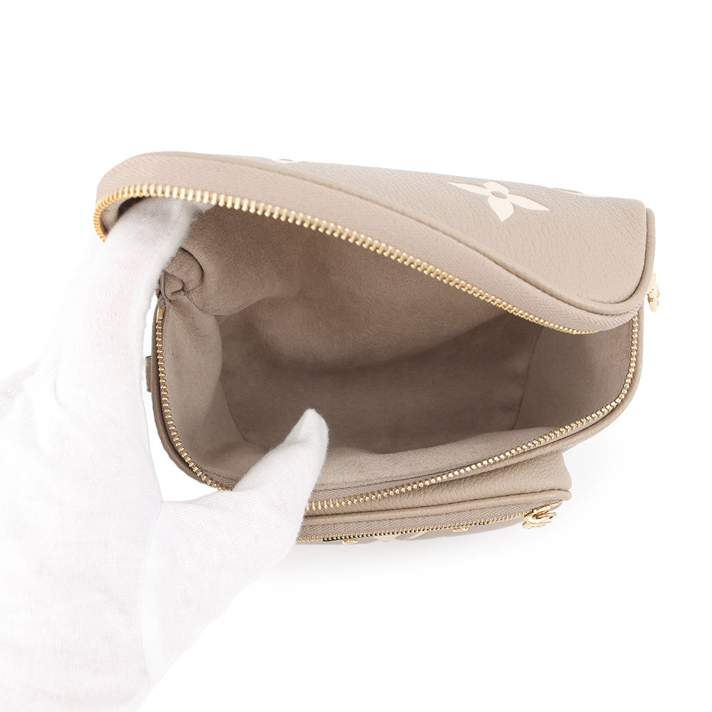 LOUIS VUITTON Mini Bumbag Tourterelle/ClaimM83219 Monogram Empreinte Leather