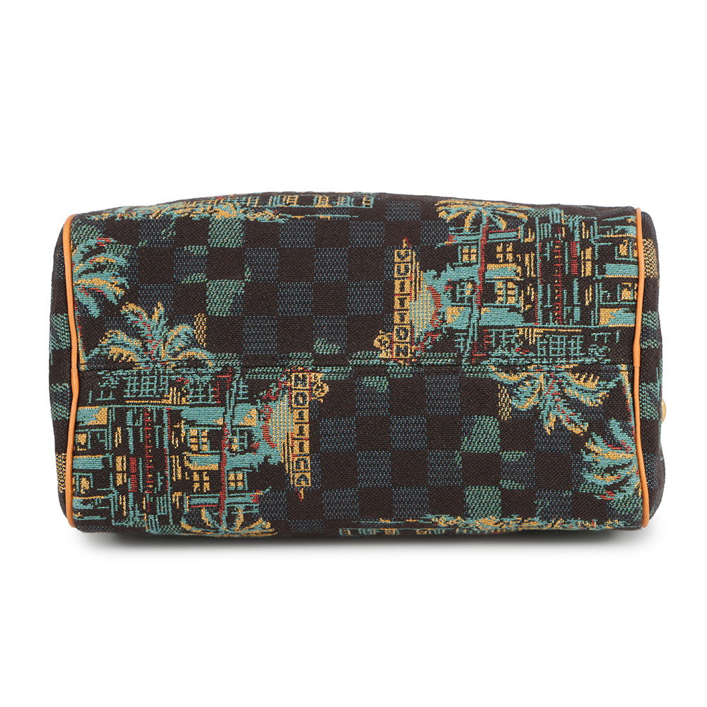 LOUIS VUITTON Speedy Bandouliere Marina blueN00225 Damier Palm Tree Size 25