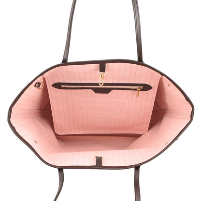 LOUIS VUITTON Neverfull Rose BallerineN40598 Damier Ebene Canvas Size MM