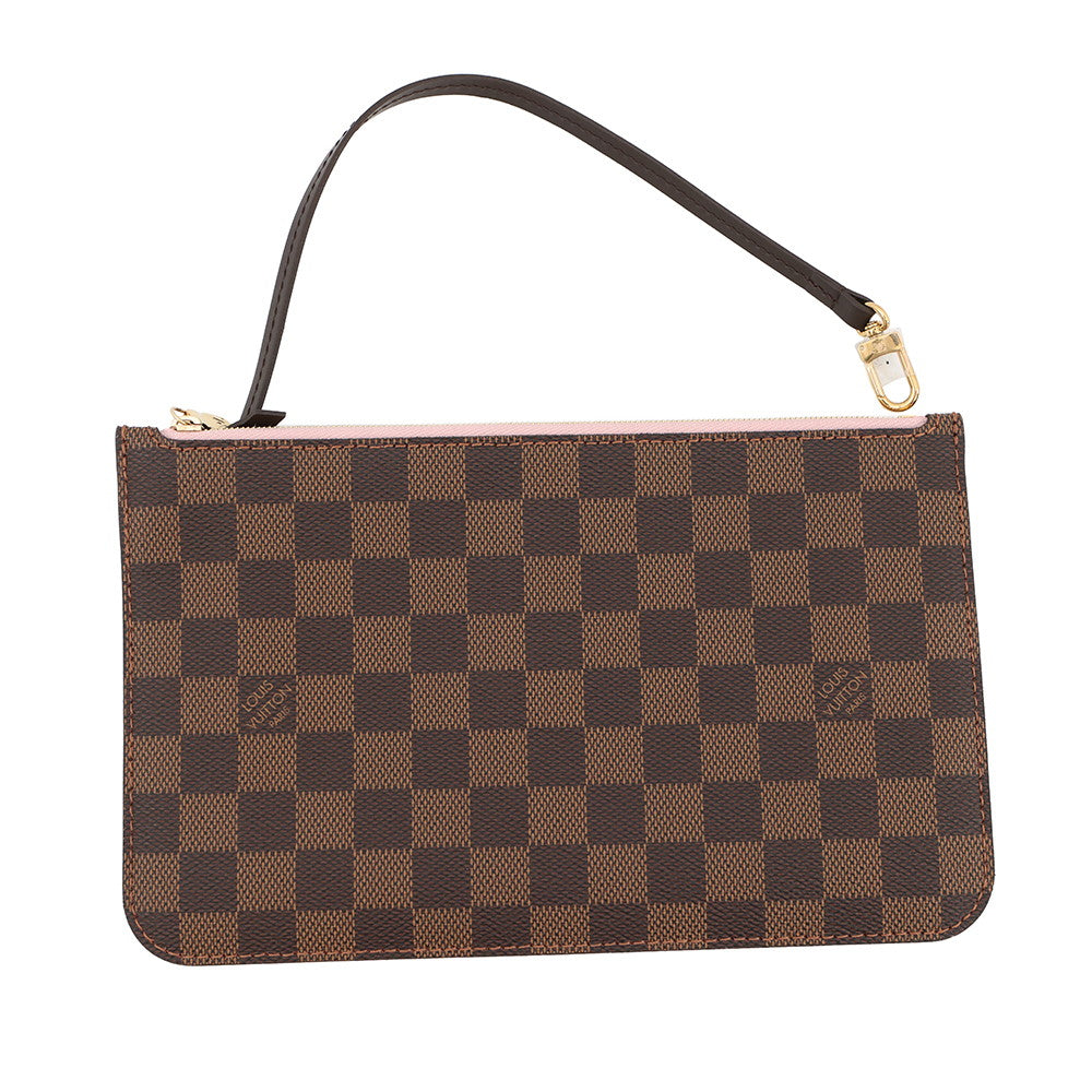 LOUIS VUITTON Neverfull Rose BallerineN40598 Damier Ebene Canvas Size MM