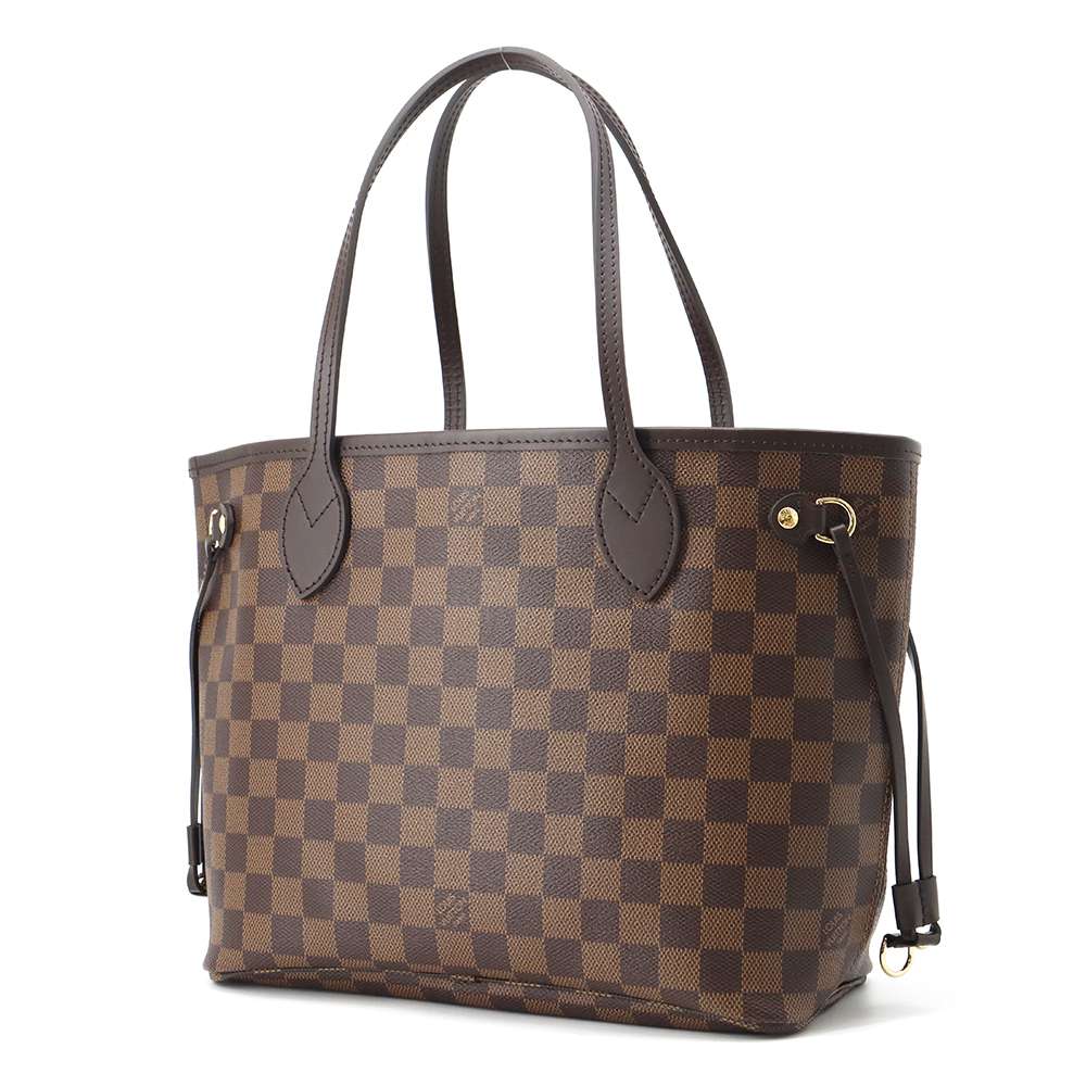 LOUIS VUITTON Neverfull RedN40600 Damier Ebene Canvas Size PM