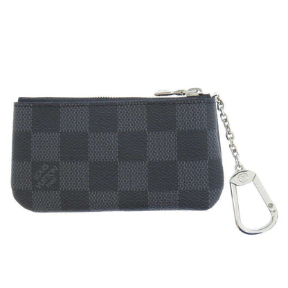 LOUIS VUITTON Pochette Cles NoirN60155 Damier Graphite